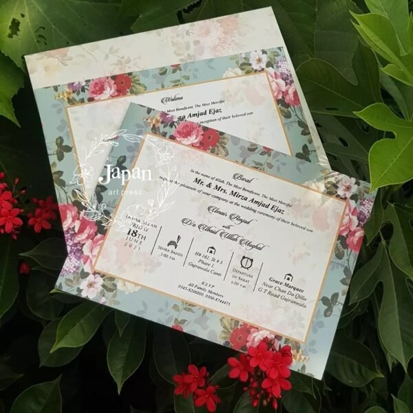 wedding cards, wedding invitations, japan art press, Royal invitations, Floral invitations, digital printing, Shadi Cards, Nikkah Box, Favor Boxes, Bidh Box, wedding cards Lahore, shadi card Pakistan, wedding card Lahore, shadman Lahore,